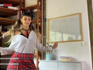 [GetFreeDays.com] The schoolgirl EsenciaMigrante suck her math teachers cock and breaks her pussy to pass the subject Porn Video March 2023-0