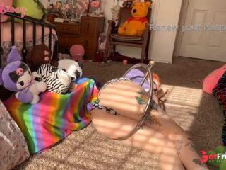 [GetFreeDays.com] zoey struggles and strips in metal bondage circle before anal torture Porn Stream March 2023-1