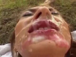 sissy anal bukkake porn | Filthy outdoor bukkake | massive-5