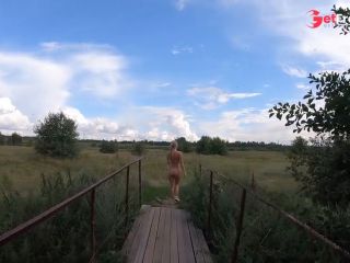 [GetFreeDays.com] Naked girl walks through the meadow to the river Sex Leak November 2022-9