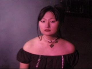 Purple Haired Gothic Asian Puts On One Wild Fetish Show Latex!-3