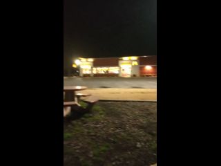 Adult Breastfeeding In Public At Night Outside A McDonaldS 1080p-0