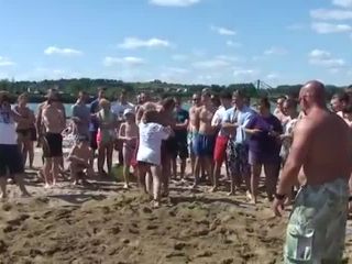 Strong girl sand wrestling tournnt Muscle-2