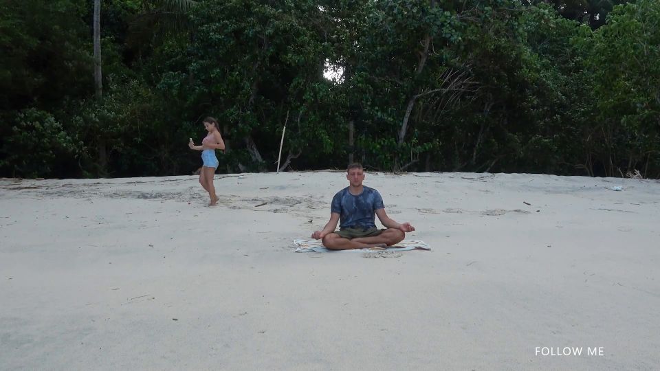 Meditation On The Beach, Deep Blowjob From A Stranger 1080p