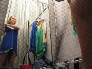 Cute blonde girl in the fitting room. hidden cam-0