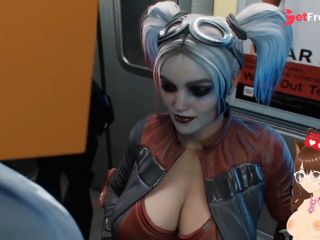 [GetFreeDays.com] I find Harley Quinn on subway and fuck her huge breasts and cum inside Creampie animation -Jazziuu Adult Clip March 2023-5