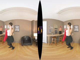 Busty Coffee Shop Waitress Naked Striptease (VR 180 3D-1