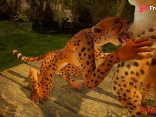 [GetFreeDays.com] Sexy leopard girl fucks alpha male in furry sex from Wild Life Adult Video June 2023-2