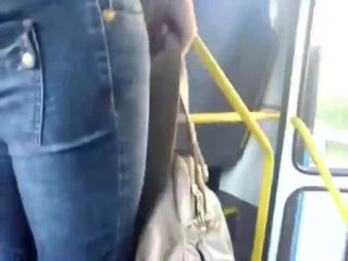 Groping a girl at the  bus-9