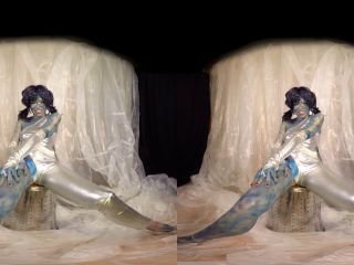 Bravo Models Cosplay 3D VR Videos  357 Rebecca Black  Blue Airbrush Bod-0