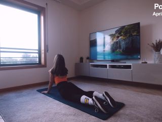 Relaxing Yoga Turned Into Intense Fucking  April Eighteen 1080p-0