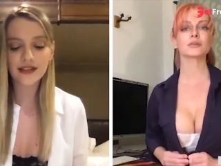 [GetFreeDays.com] Secret Office Lesbian Relationship Continues On Webcam - Kenna James, Serene Siren Porn Film November 2022-3