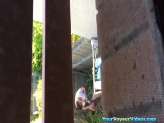 Woman caught masturbating in the backyard-2