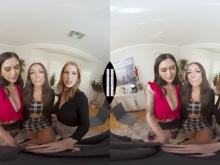 Naughty America VR with April Olsen, Jasmine Wilde & Octavia Red in Badass boss, April Olsen, makes the new guy take care of her and her two favorite employees, Jasmine Wilde and Octavia Red, in a very naughty way - VR *-0