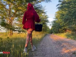 [GetFreeDays.com] Red riding hood sucking and quickly fucking with a wolf, getting creampied Porn Film November 2022-0