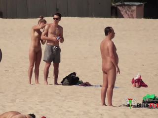 First time on a true nude  plage.-1