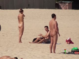 First time on a true nude  plage.-6