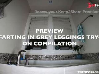 [GetFreeDays.com] BIG BUTT FARTING IN GREY LEGGINGS TRY-ON COMPILATION - BEST FART MODEL Sex Clip December 2022-8