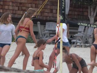 Voyeur beach bikini — TEEN BIKINI VOLLEYBALL DUO - voyeur - voyeur -0