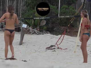 Voyeur beach bikini — TEEN BIKINI VOLLEYBALL DUO - voyeur - voyeur -3