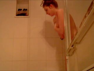 Spying on naked sister singing in the shower Teen!-5