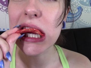 video 5 femdom empire ASMR Chewing Crunchy Chips and Crinkling 1080p – Leena Mae, chewing on fetish porn-5