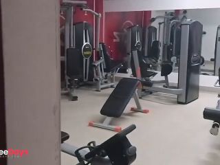 [GetFreeDays.com] Butt Plug nPussy RISKY FLASH at GYM Porn Film July 2023-2