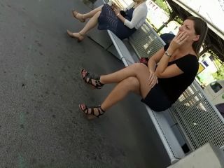 Sexy milf legs crossed toes amar voyeur candid 54!-4