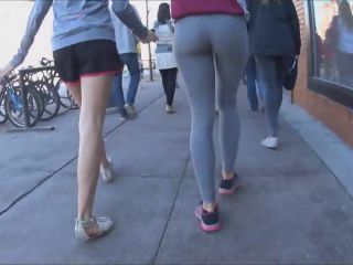 Clumsy teen girl got a hot ass in tights-2