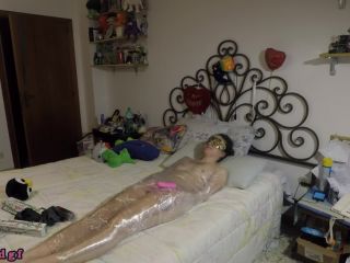 Tickle and orgasm while she is mummified(Fetish porn)-4