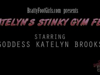 Online Fetish video Bratty Foot Girls - Katelyn Brooks Stinky Gym Foot Slave (POV)-0