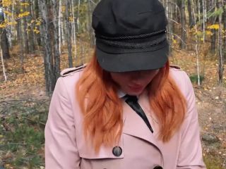 Redhead Student Sucked And Fucked To Keep Warm In The Woods 1080p-0