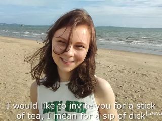 Hooking Up At The Beach  Cutie Makes Him Cum Three Times 1080p-0