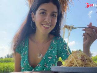 [GetFreeDays.com] Cumwalk in Public Cafe Eating Pasta Carbonara with Sperm on Face Adult Clip February 2023-5