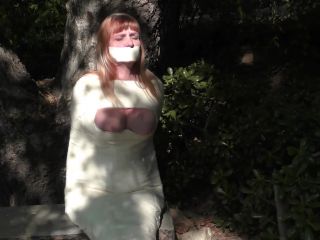 BedroomBondageMicrofoam MummyWrap Outdoors - Lorelei in Mummification Bondage-0