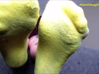 video 22 long toenails fetish Whitney Locked In Chastity Sock Tease, foot on feet porn-9