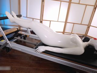 adult video clip 28 hardcore fetish porn PolyFetish Studio - White Latex Doll Gets Her Physical Workout Session With Orgasm (2023), session on femdom porn-0