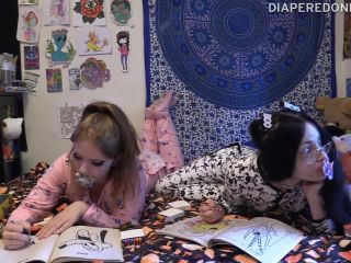 DiaperedonlineBambi Samara Samara  Bambi Coloring in Footie PJs and Diapers-7