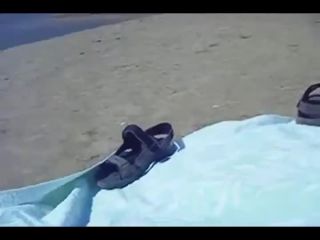 Kinky couple filming their beach  fuck-7
