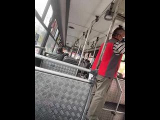 Double dildo on the bus - anal dildo, latina big ass - Fisting-0