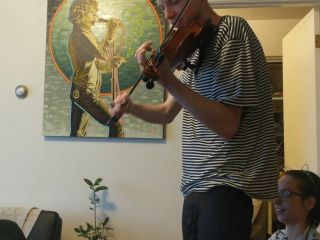 Trying To Practice Violin 1080p-3