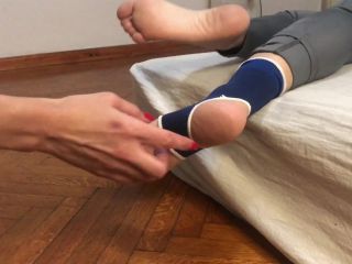 adult video 15 Sprained Ankle Tickling Jenny, brother sister foot fetish on feet porn -7