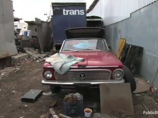 Julie Night - Fisted and Fucked in the Junkyard Public!-8