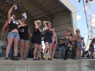 Sporty Young Girls Wet Tshirt Boob Contest at Abate 2014 Biker Rally Algona Iowa Milf!-0