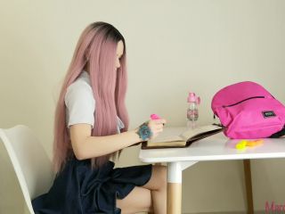 Marcelin Abadir - Schoolgirl Masturbating With Pink Toy-6