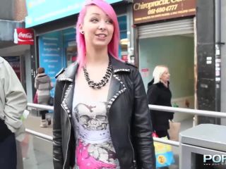 Pink hair slut flashing in public* bdsm -3