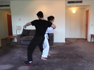 online adult clip 39 Karate Trample Femdom Girls - Karate Lesson With Natalie Low-Blow | domination | fetish porn sock fetish-3