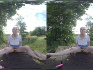 free porn clip 43 [VRSmokers] Aloralux – Smoking Bench; Amateur Outdoor Flashing her Tits (Oculus Go) - 3d - reality ankle fetish-8