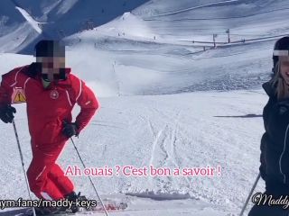 Maddy Keys And Her Friend Offer Sex To A Real Snow Ski Teacher During A.-3