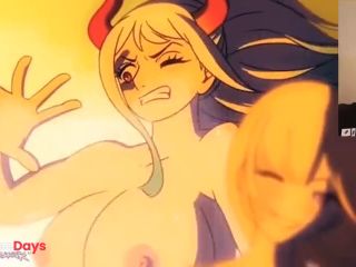 [GetFreeDays.com] ONE PIECE- LUFFY FUCKS ZENITSUS WIFE AND HER FRIEND UNCENSORED HENTAI ORGY Adult Film February 2023-0